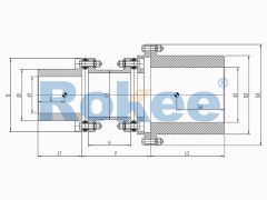 RLAF Shim Pack Coupling,RLAF Large & Small Shaft Mounted Diaphragm Coupling