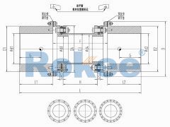 RLQF Shim Pack Coupling,RLQF Flange Type Quick Installation Diaphragm Coupling