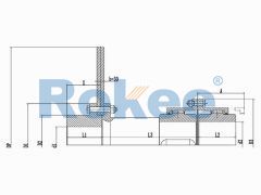 RODF Toothed Couplings,RODF Split Brake Disc Drum Gear Coupling