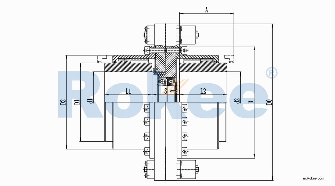 RODM Torsion Protection Drum Gear Coupling