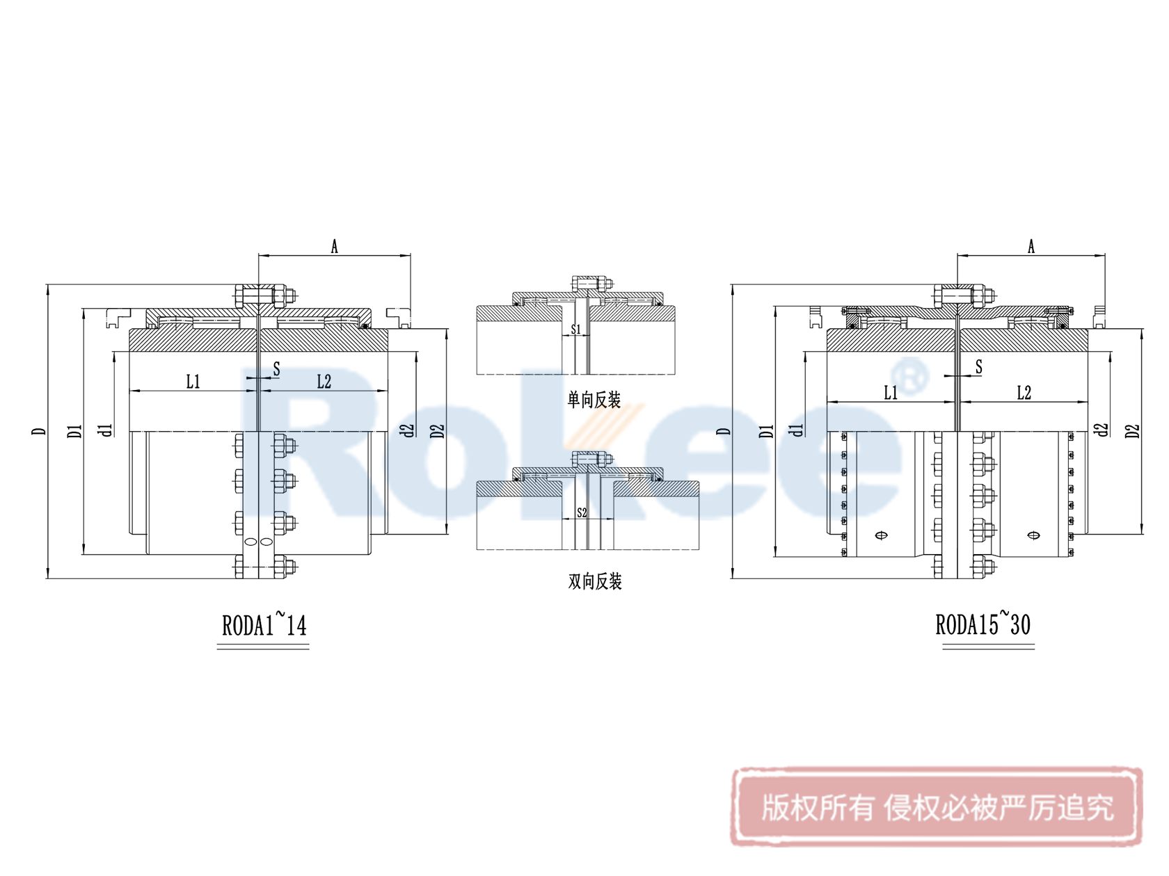 RODA 基本型鼓形齒式聯(lián)軸器