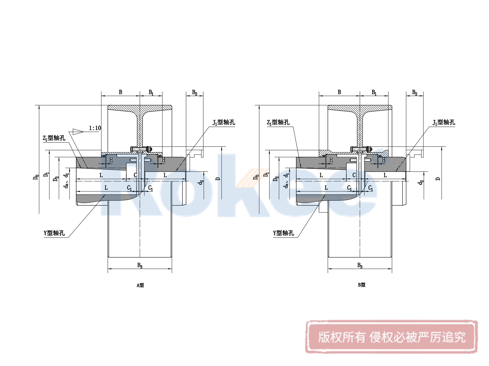 NGCL鼓形齒聯(lián)軸器-帶制動輪鼓形齒式聯(lián)軸器